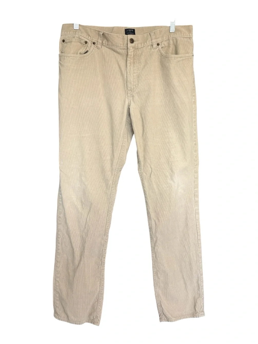 J. Crew “The Driggs” Men’s Beige Corduroy Pants 36x32 Straight Fit